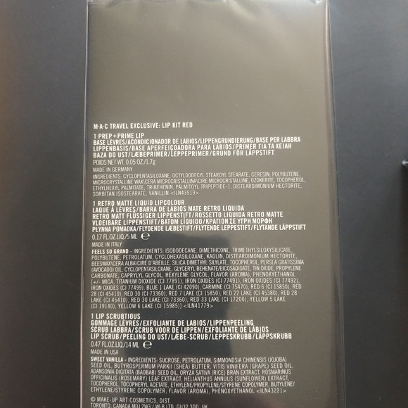MAC Travel lip kit red. Prep and prime, lip scrub - Picture 2 of 2